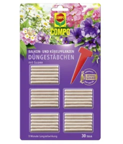 COMPO Düngestäbchen für Balkon- und Kübelpflanzen, 30 Stk.
