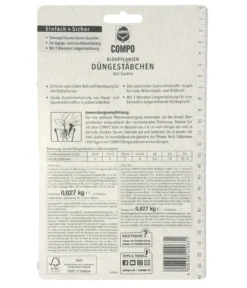 COMPO Düngestäbchen für Blühpflanzen, 30 Stk.