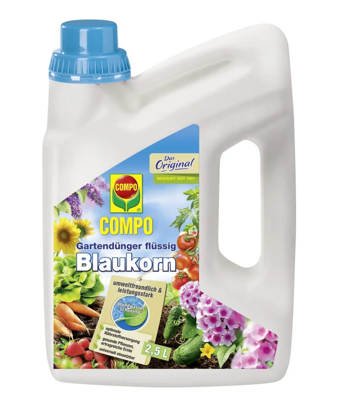 COMPO Gartendünger Blaukorn®, flüssig, 2,5 l
