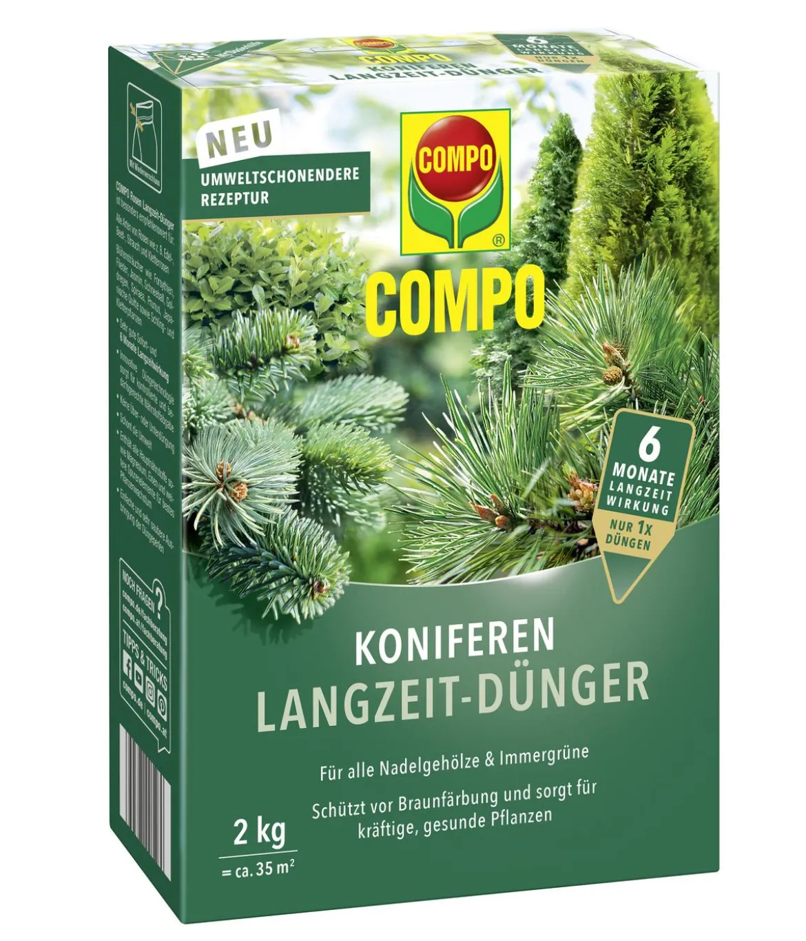 COMPO Koniferen Langzeit-Dünger, 2 kg