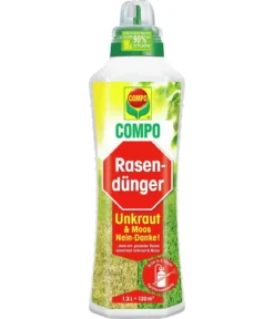 COMPO Rasendünger Unkraut & Moos Nein danke!, 1,3 l