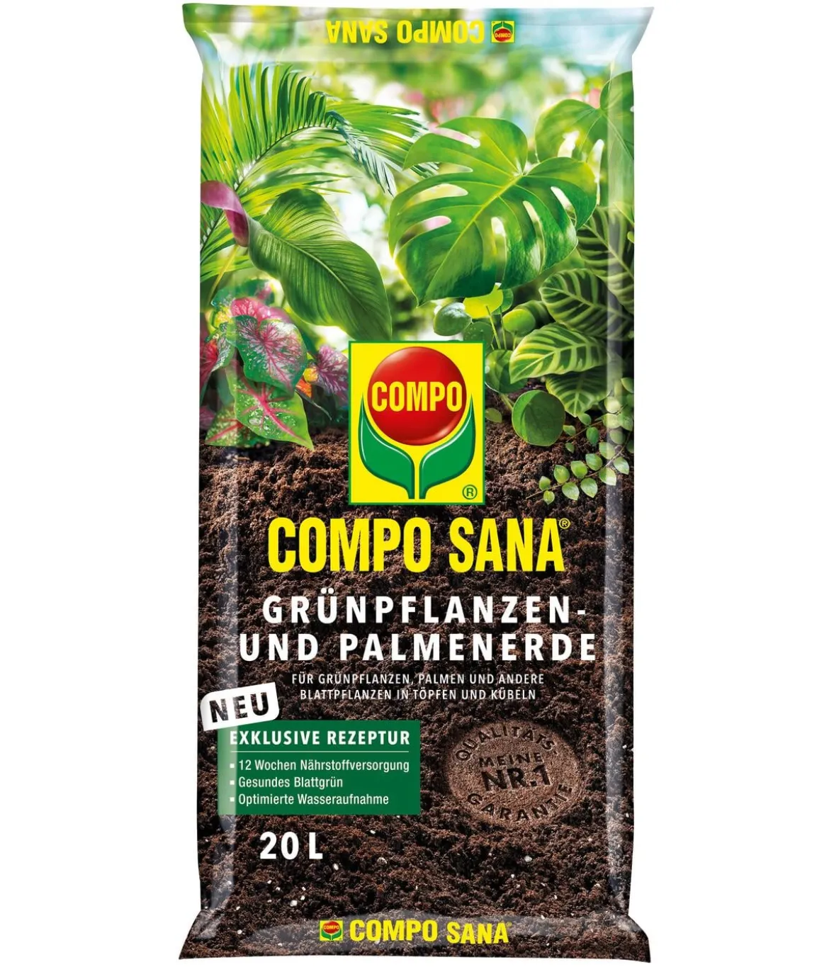 COMPO SANA® Grünpflanzen- und Palmenerde, 20 l