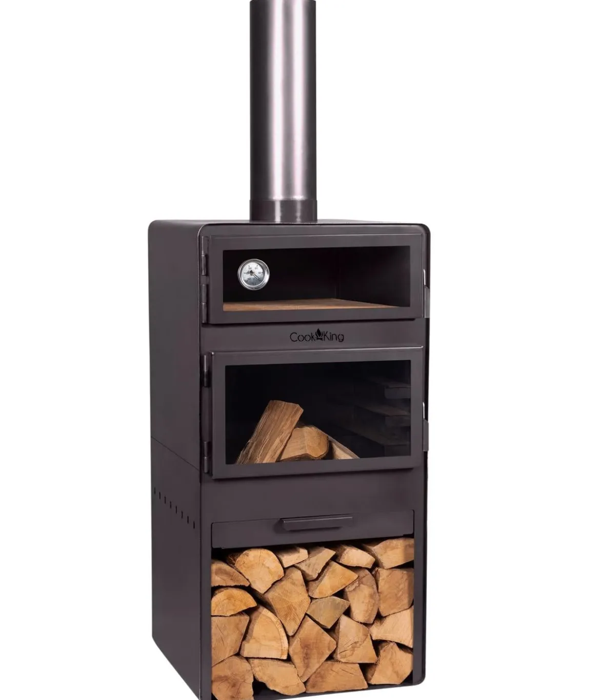 CookKing Terrassenofen Vento Plus, ca. B50/H150/T50 cm