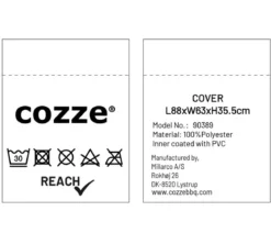 Cozze Abdeckhaube für Plancha G-800, ca. B88/H35,5/T63 cm