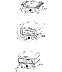 Cozze elektischer Pizzaofen Premium Rotate 34 cm (13