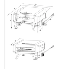 Cozze elektrischer Pizzaofen 34 cm (13