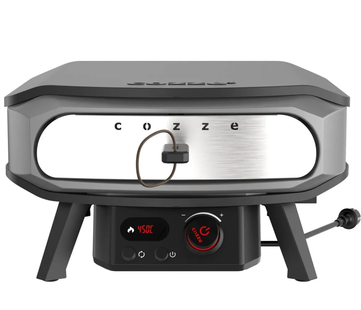Cozze elektrischer Pizzaofen Premium Rotate 42 cm (17"), mit Thermometer inkl. Pizzastein, ca. B60,5/H33/T62,5 cm