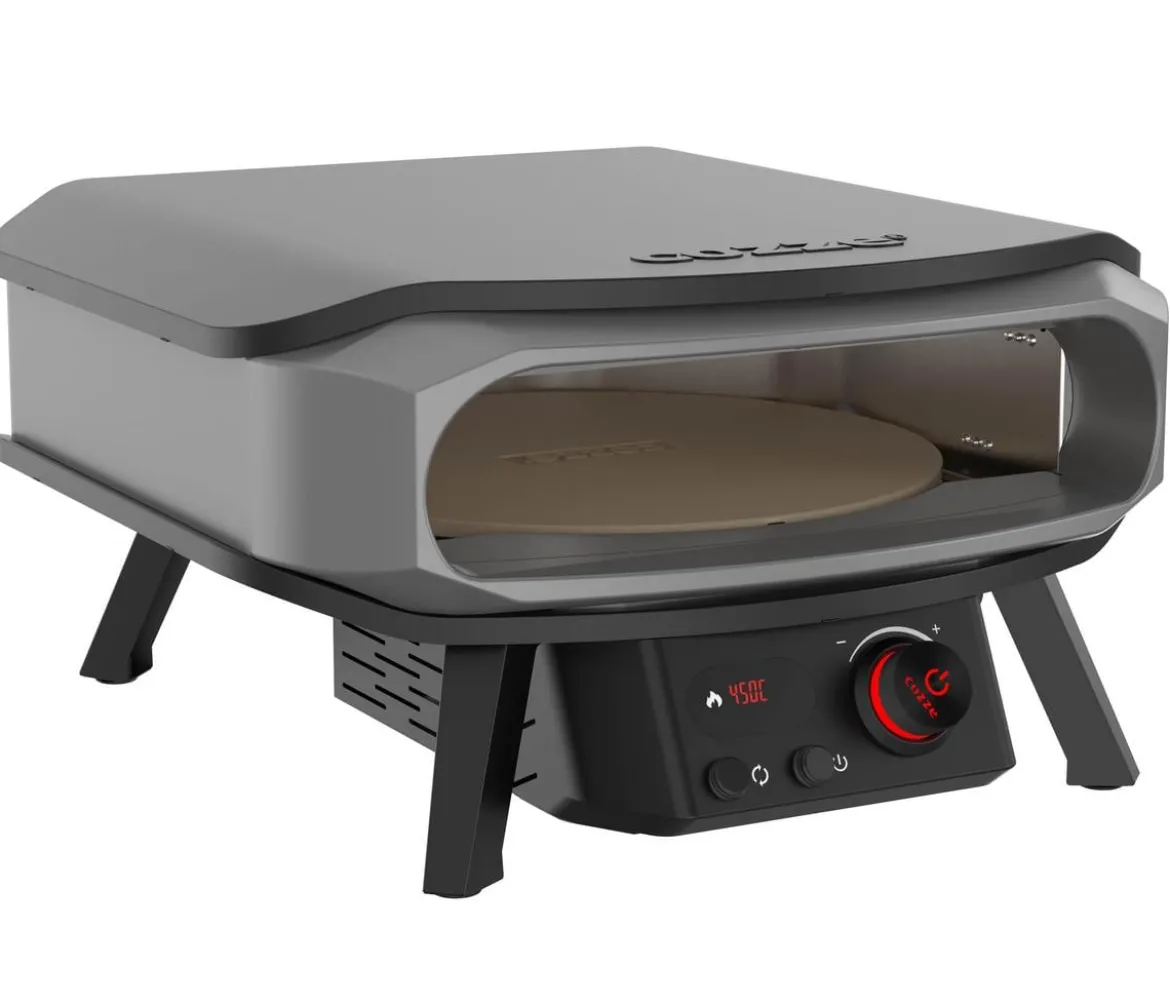 Cozze elektrischer Pizzaofen Premium Rotate 42 cm (17"), mit Thermometer inkl. Pizzastein, ca. B60,5/H33/T62,5 cm