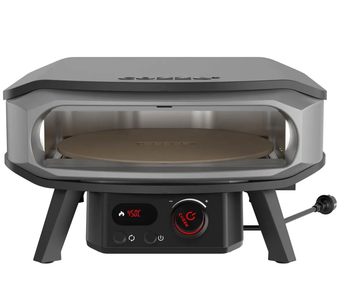 Cozze elektrischer Pizzaofen Premium Rotate 42 cm (17"), mit Thermometer inkl. Pizzastein, ca. B60,5/H33/T62,5 cm