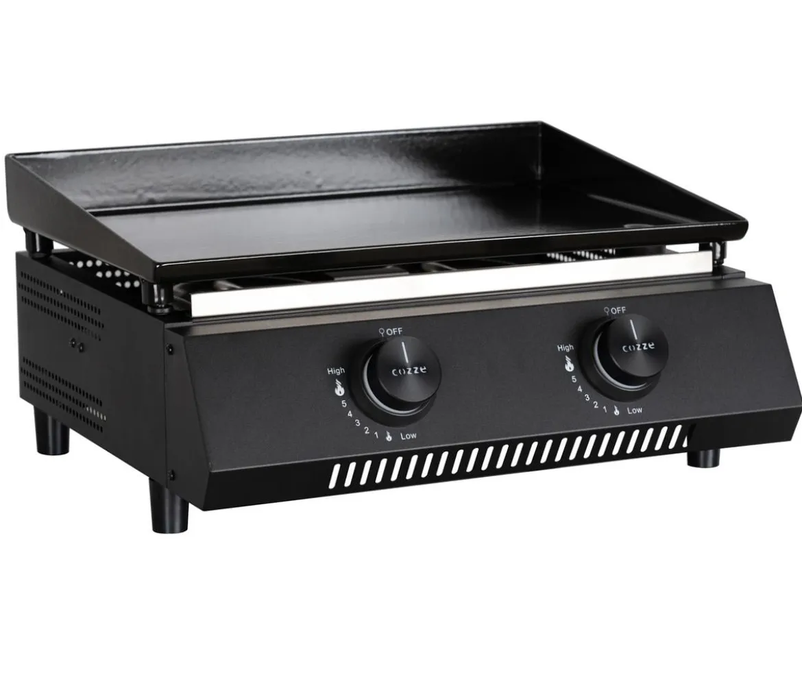 Cozze Gasgrill Plancha G-400 mit 2 Brennern, ca. B49/H22,5/T45,5 cm