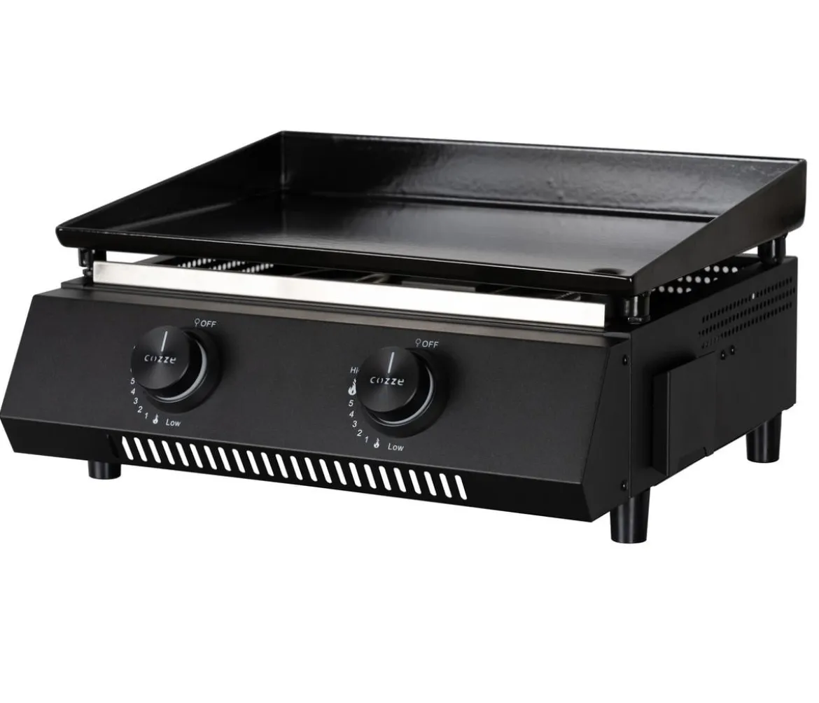 Cozze Gasgrill Plancha G-400 mit 2 Brennern, ca. B49/H22,5/T45,5 cm