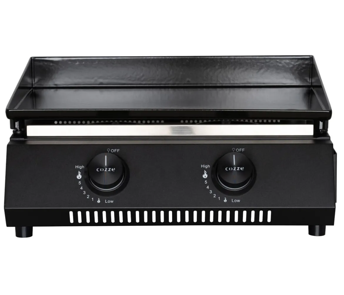 Cozze Gasgrill Plancha G-400 mit 2 Brennern, ca. B49/H22,5/T45,5 cm