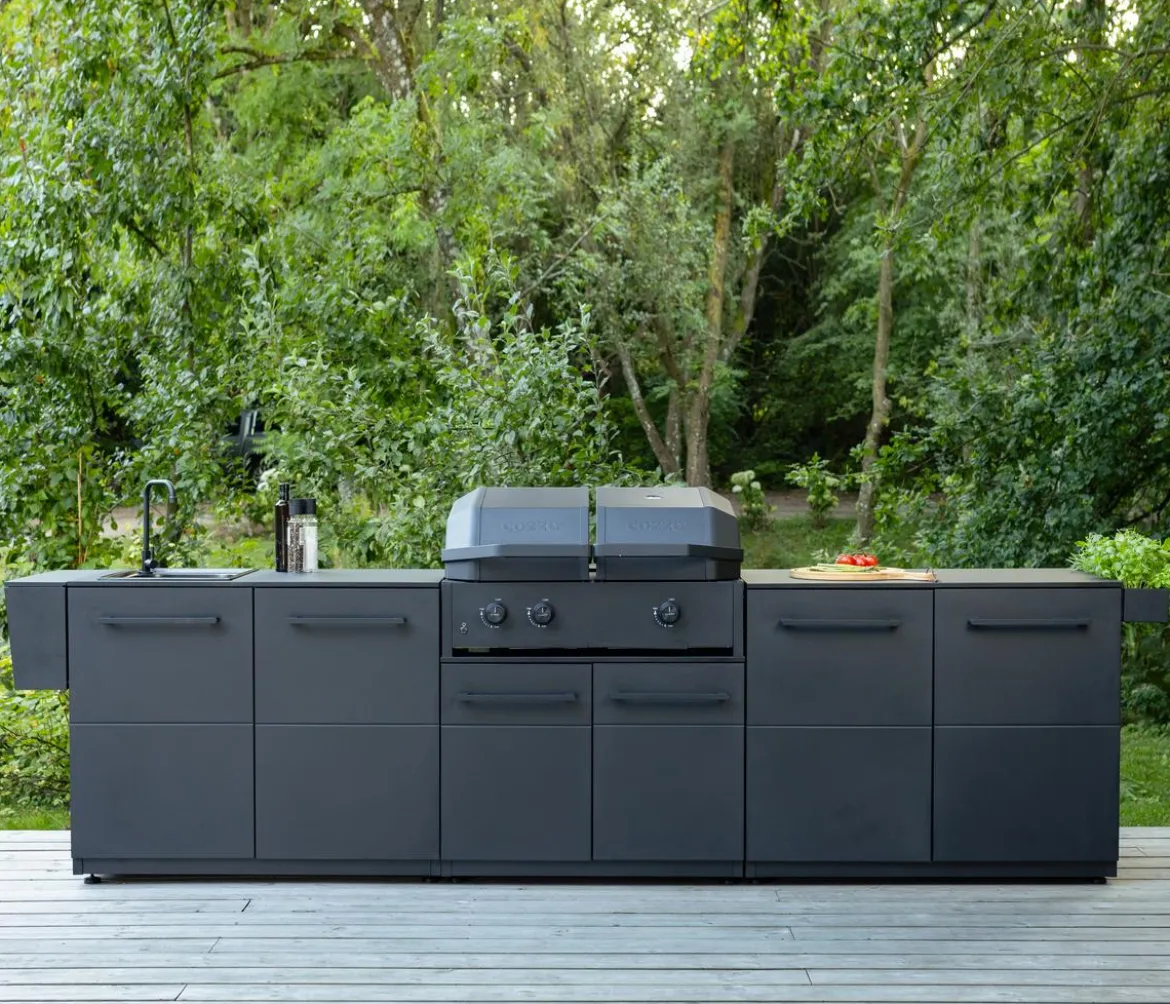 Cozze Gasgrill Quattro 900, ca. B90,6/H49,5/T69,5 cm