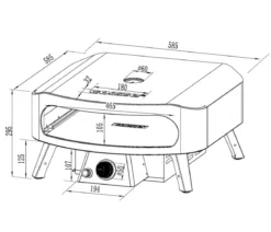 Cozze Gas-Pizzaofen Classic 42 cm (17