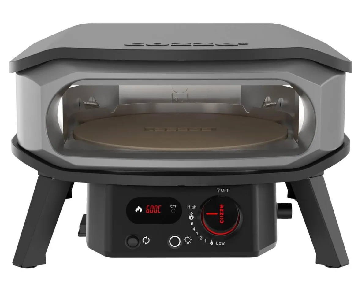 Cozze Gas-Pizzaofen Premium Rotate 34 cm (13"), mit Thermometer inkl. Pizzastein, ca. B53/H32/T56 cm