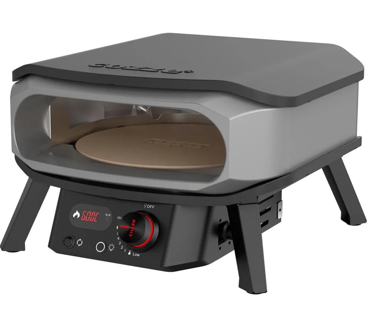 Cozze Gas-Pizzaofen Premium Rotate 34 cm (13"), mit Thermometer inkl. Pizzastein, ca. B53/H32/T56 cm
