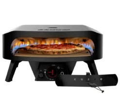 Cozze Gas-Pizzaofen Rotate Black Edition, inkl. Pizzastein, 43 cm (17