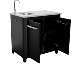 Cozze Outdoor-Küche Außentisch mit Edelstahlspüle, inkl. Wasserhahn, ca. B93,5/H90/T60 cm