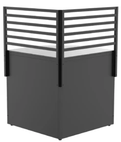 Cozze Outdoor-Küche Rückwand Eckmodul Elements, ca. B90/H75/T2,5 cm