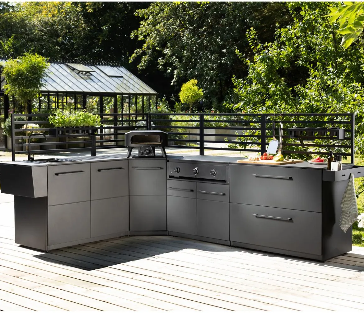 Cozze Outdoor-Küche Rückwand Elements, ca. B110/H75/T2,5 cm