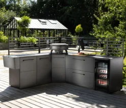 Cozze Outdoor-Küche Rückwand Kühlschrankmodul Elements, ca. B52/H75/T2,5 cm