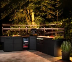 Cozze Outdoor-Küche Rückwand Kühlschrankmodul Elements, ca. B52/H75/T2,5 cm