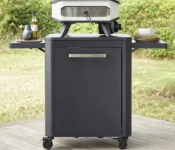 Cozze Outdoor-Küche Rolltisch für Gasgrill Plancha 600, ca. B60/H83/T64 cm