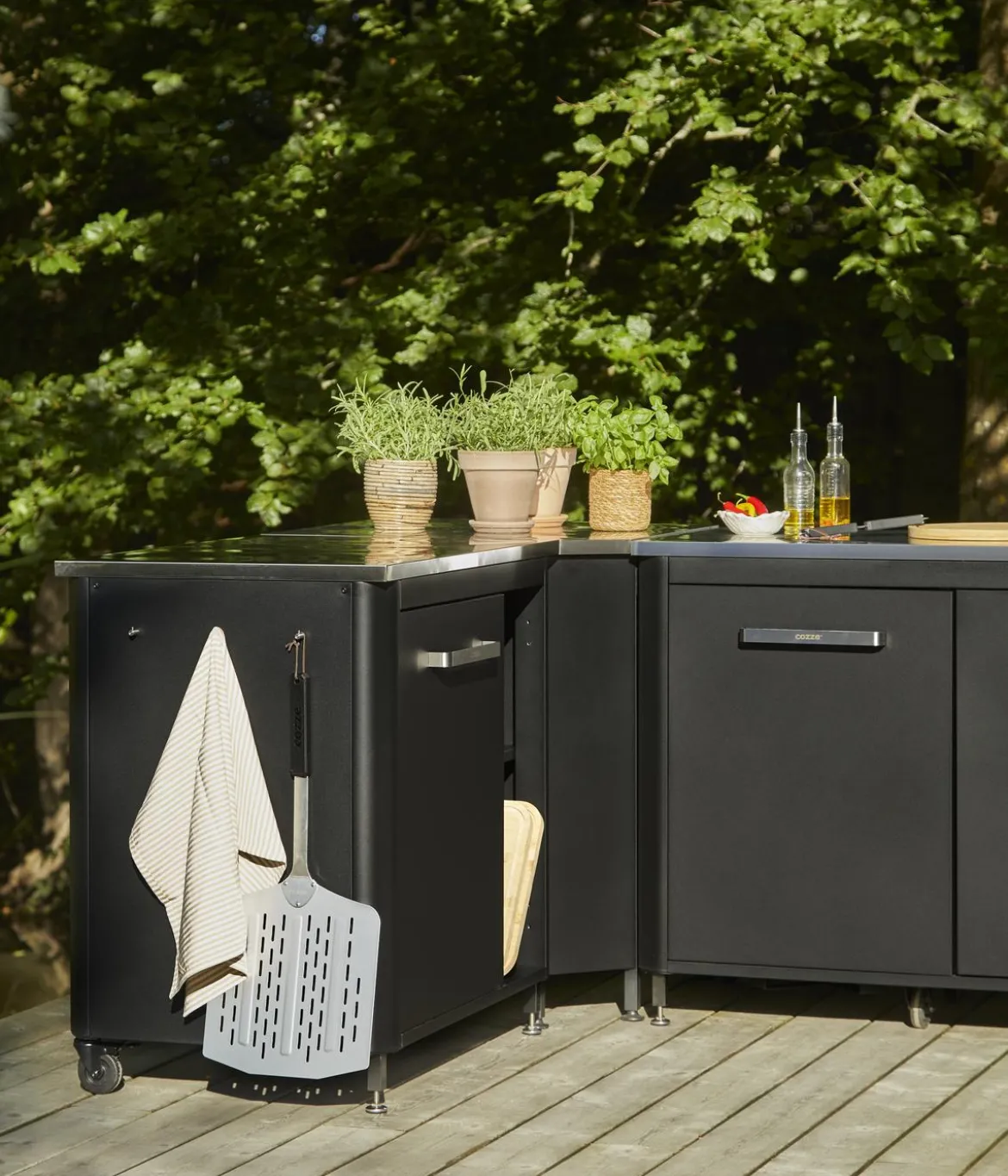 Cozze Outdoor-Küche verstellbare Standfüße, 2er-Set