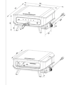 Cozze Pizzaofen elektrisch 42 cm (17