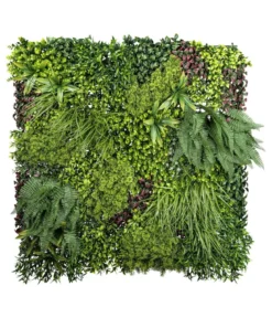 CREATIV green künstliche Premium Blättermatte mit Farn und Moos, ca. B100/H10/T100 cm