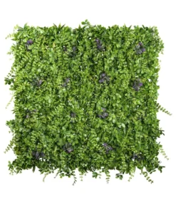 CREATIV green künstliche Premium Blättermatte mit Blüten, ca. B100/H8/T100 cm