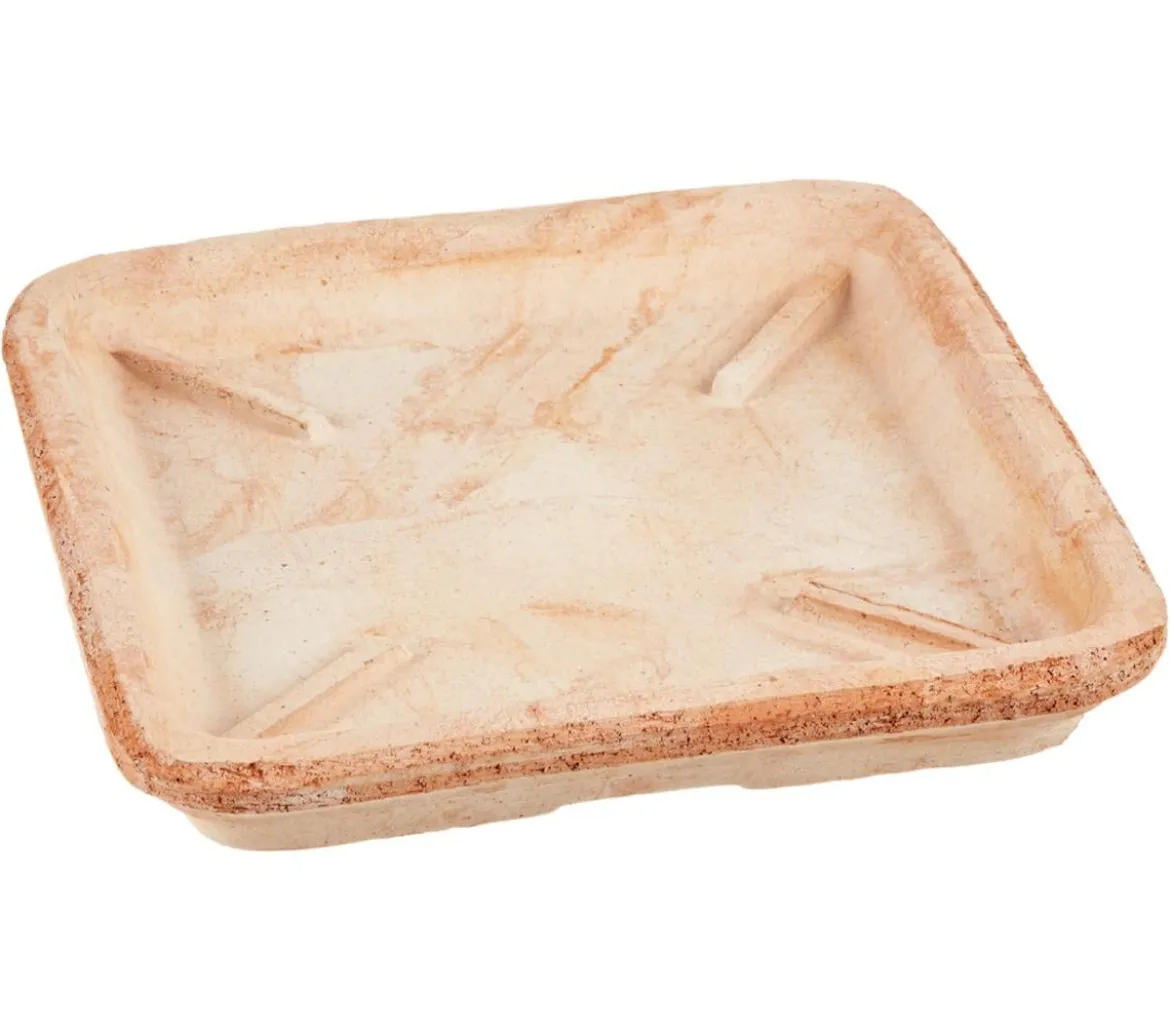 Degrea Terrakotta-Untersetzer, quadratisch, terrakotta-antik