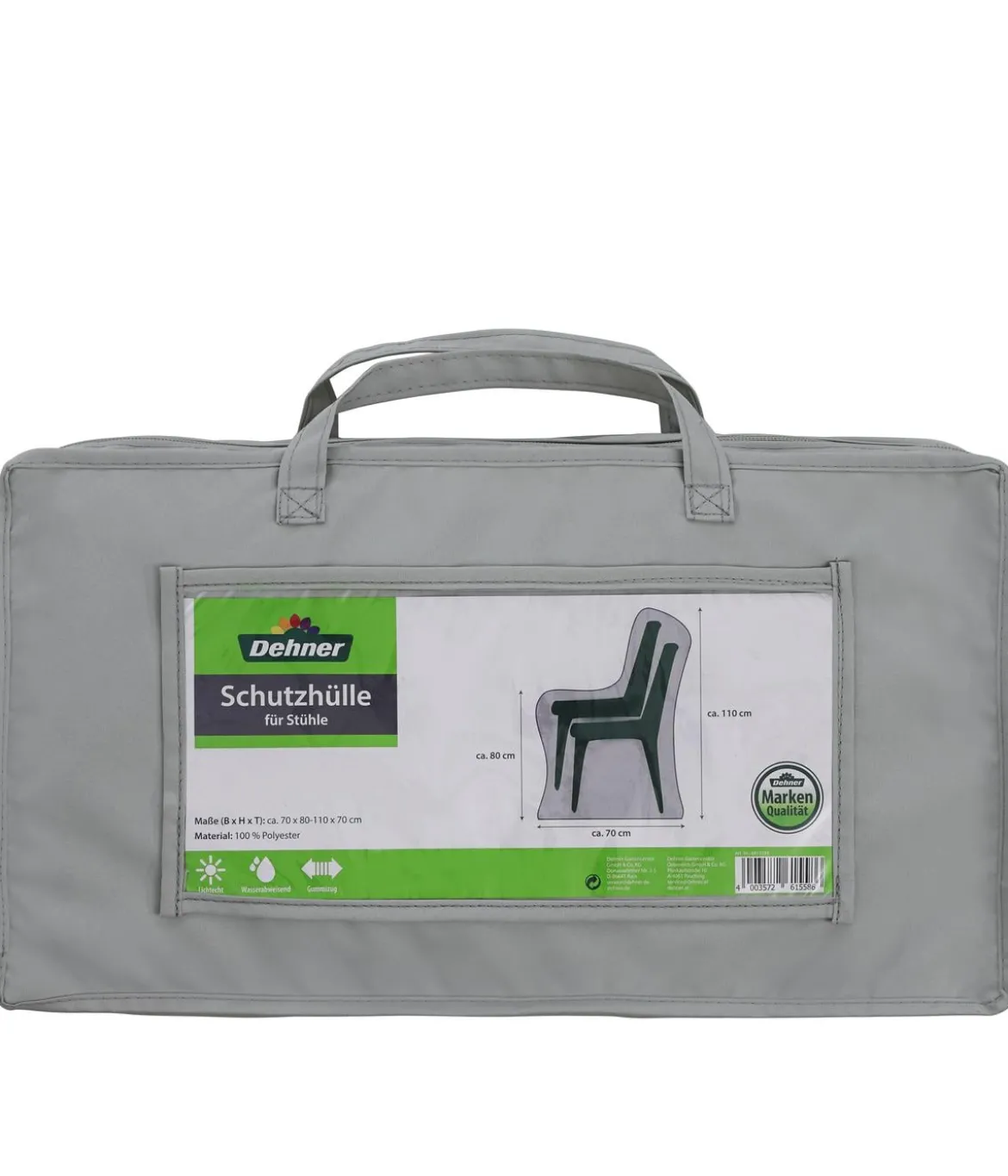 Dehner Abdeckhaube für Stühle, grau, ca. B70/H110/T70 cm