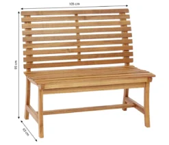 Dehner Akazienbank Paisley, 2-Sitzer