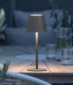 Dehner Akku-Tischleuchte Dyan, ca. Ø11/H30 cm