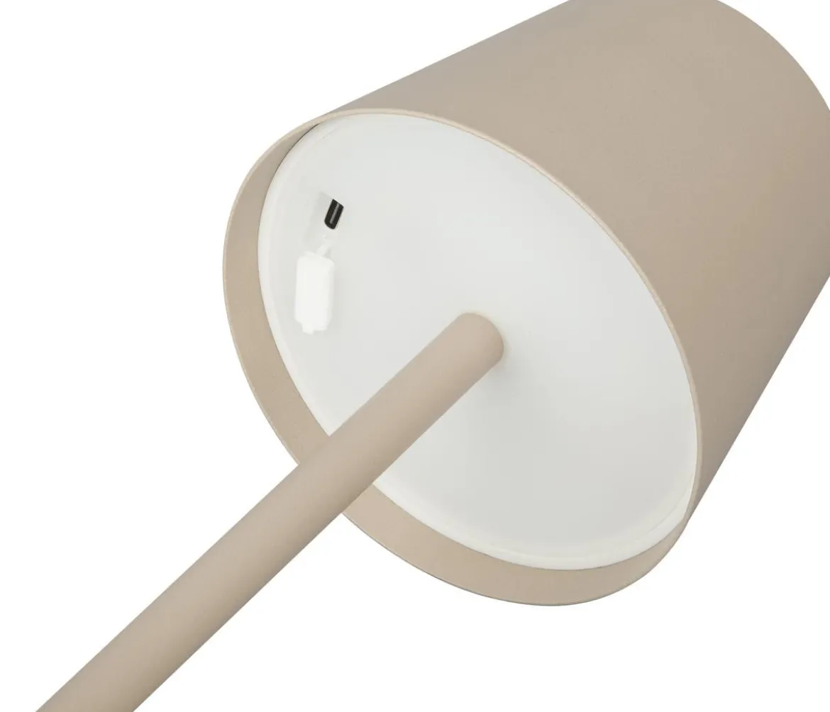 Dehner Akku-Tischleuchte Dyan, ca. Ø11/H30 cm