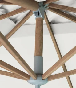 Dehner Ampelschirm Zypern, Holzoptik, quadratisch, ca. B300/T300 cm