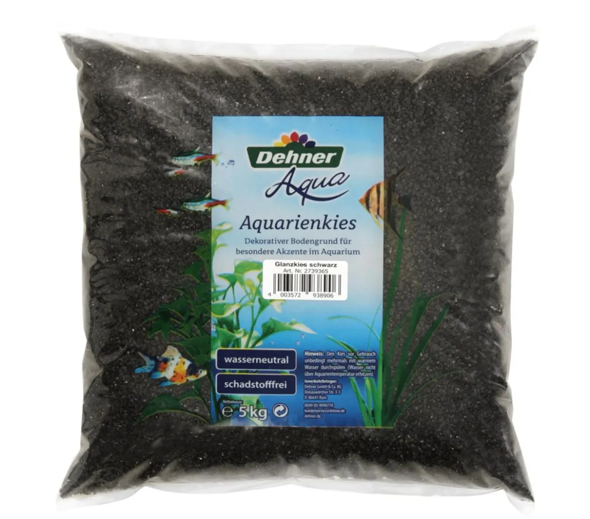 Dehner Aqua Aquarienkies Glanzkies, 2-3 mm, 5 kg