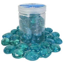 Dehner Aqua Aquariumdeko Glas-Steine, 750 g