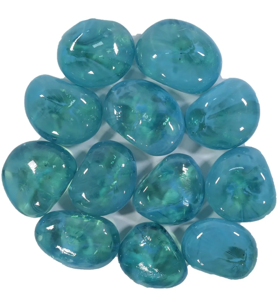 Dehner Aqua Aquariumdeko Glas-Steine, 750 g
