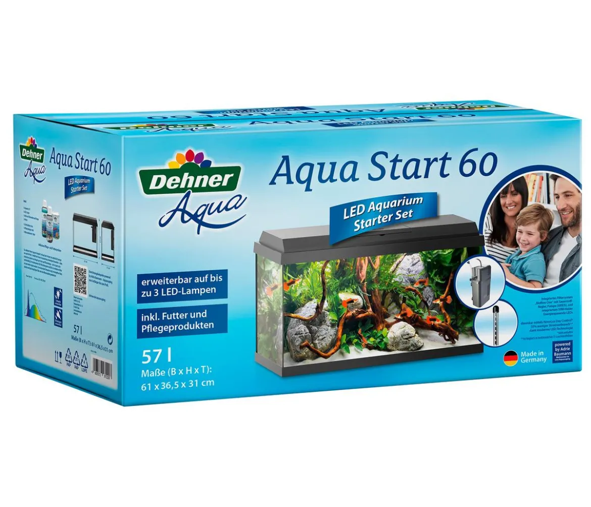 Dehner Aqua Aquarium-Set Aqua Start 60, schwarz