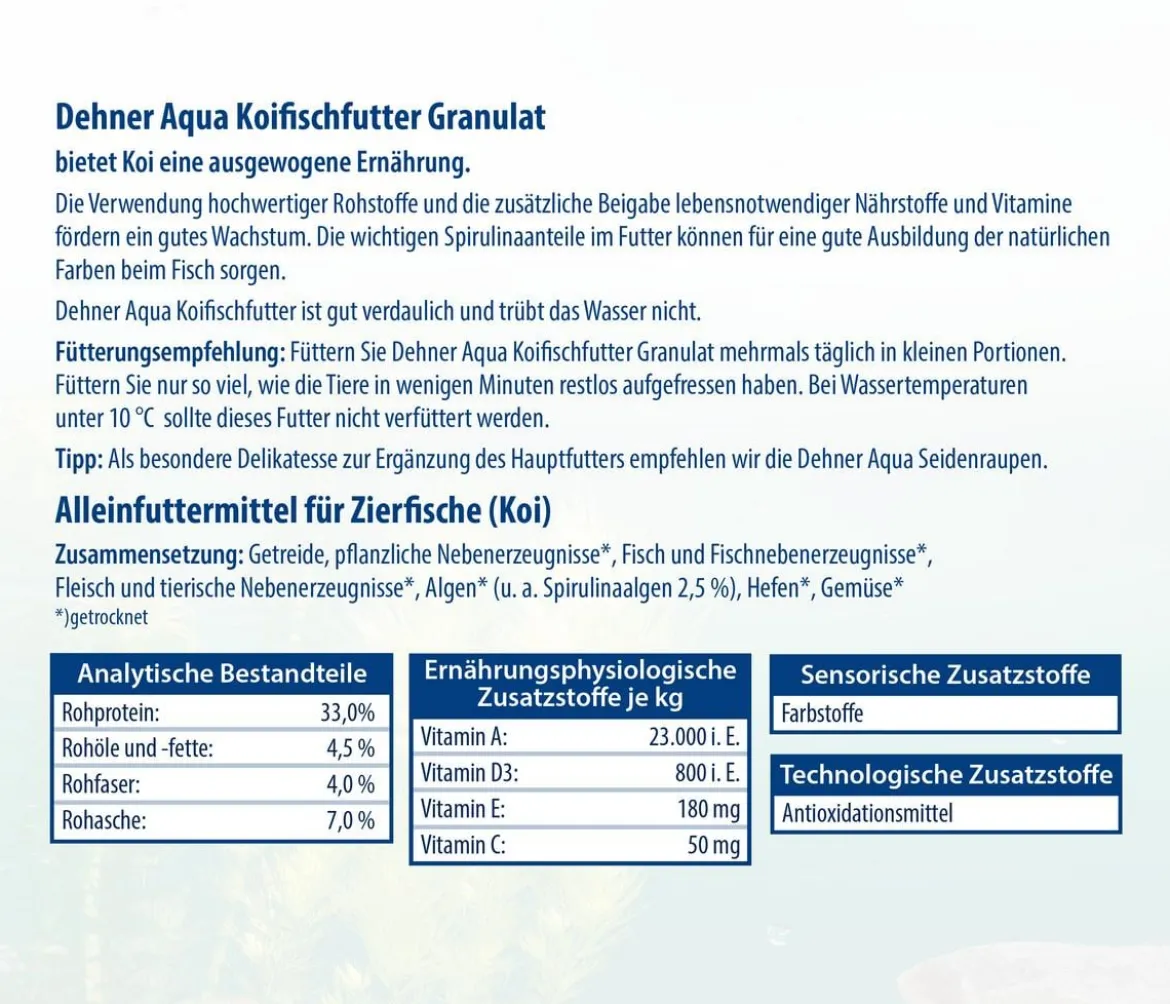 Dehner Aqua Koifischfutter Granulat