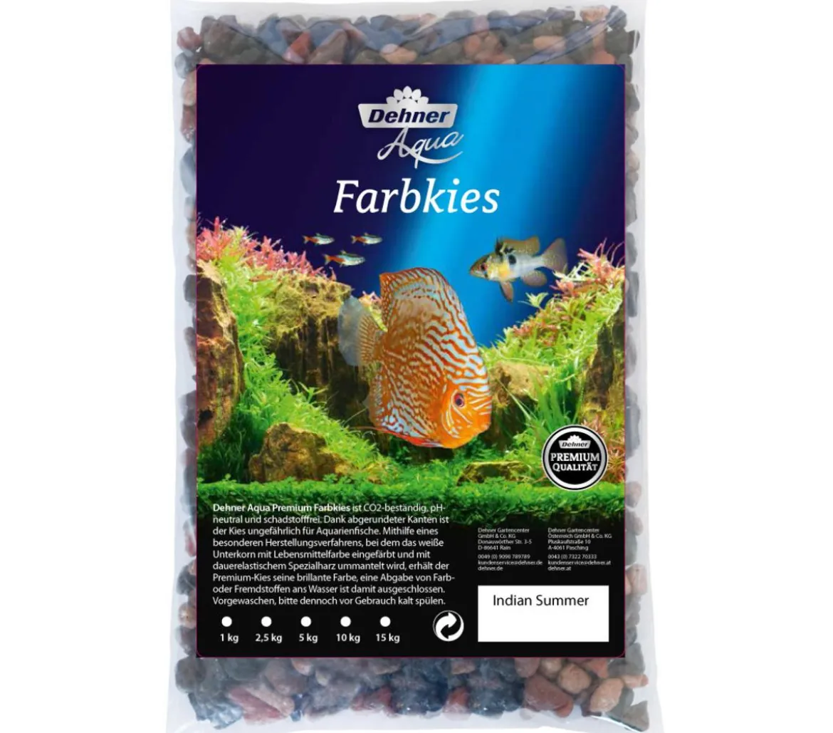 Dehner Aqua Premium Farbkies Indian Summer, 4-8 mm