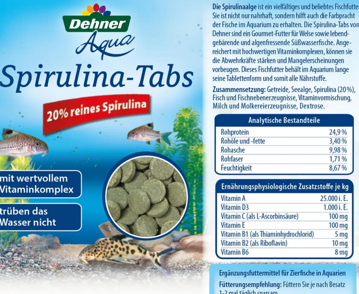 Dehner Aqua Spirulina-Tabs, 90 Stk.