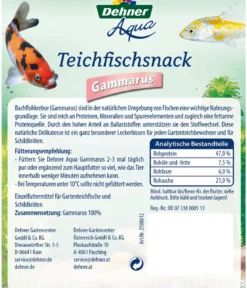 Dehner Aqua Teichfischsnack Gammarus, 110 g