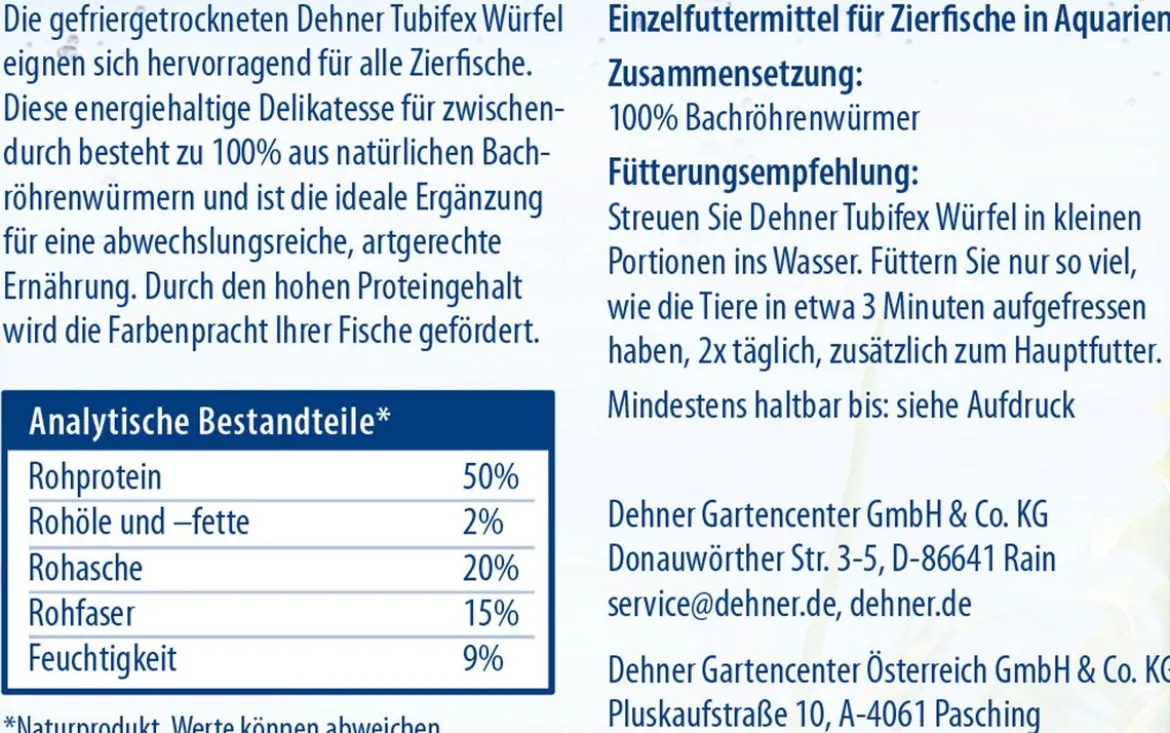 Dehner Aqua Tubifex Würfel