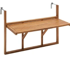 Dehner Balkonhängetisch, ca. B90/H65/T41,7 cm