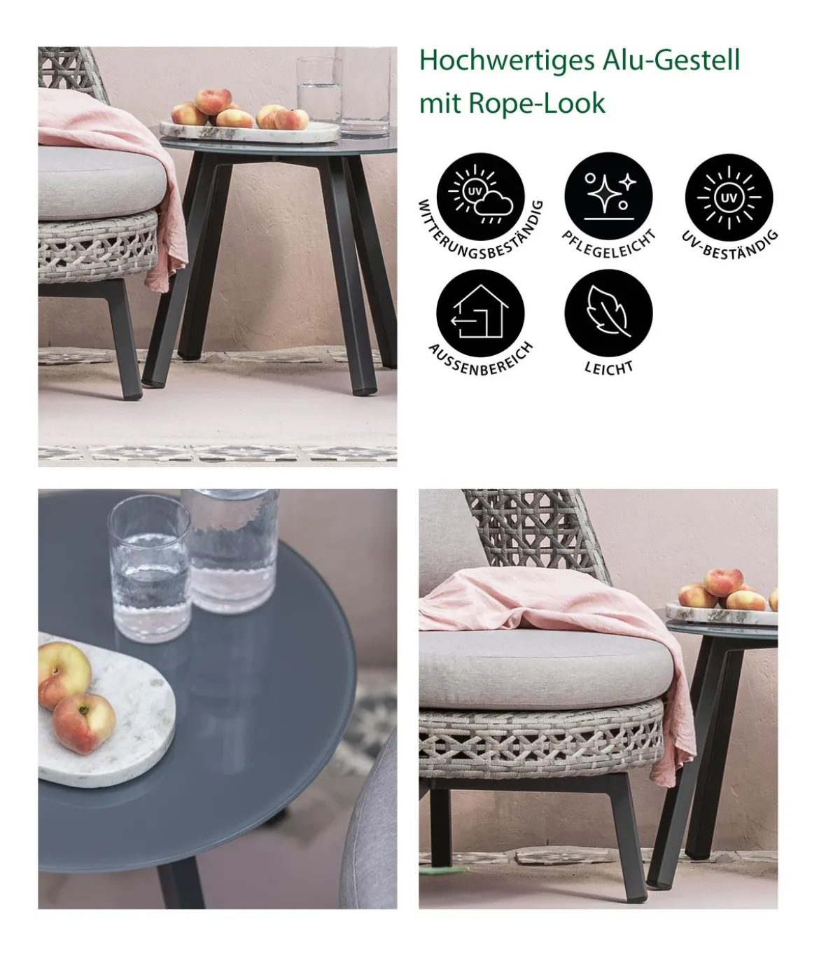 Dehner Balkonset Nizza, 3-teilig