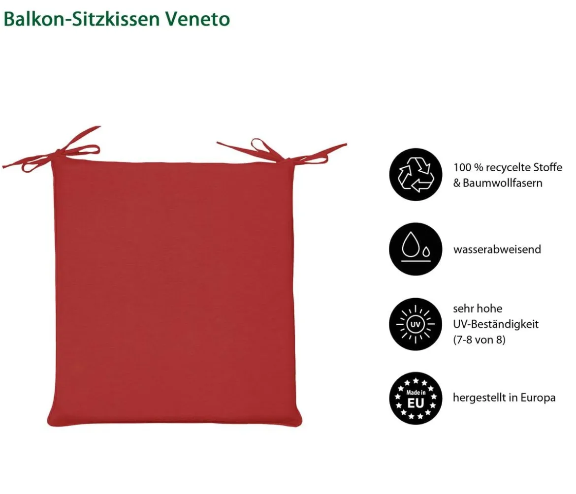 Dehner Balkon-Sitzkissen Veneto, ca. B45/H4/T40 cm