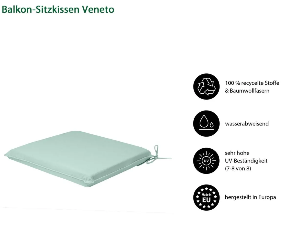 Dehner Balkon-Sitzkissen Veneto, ca. B45/H4/T40 cm